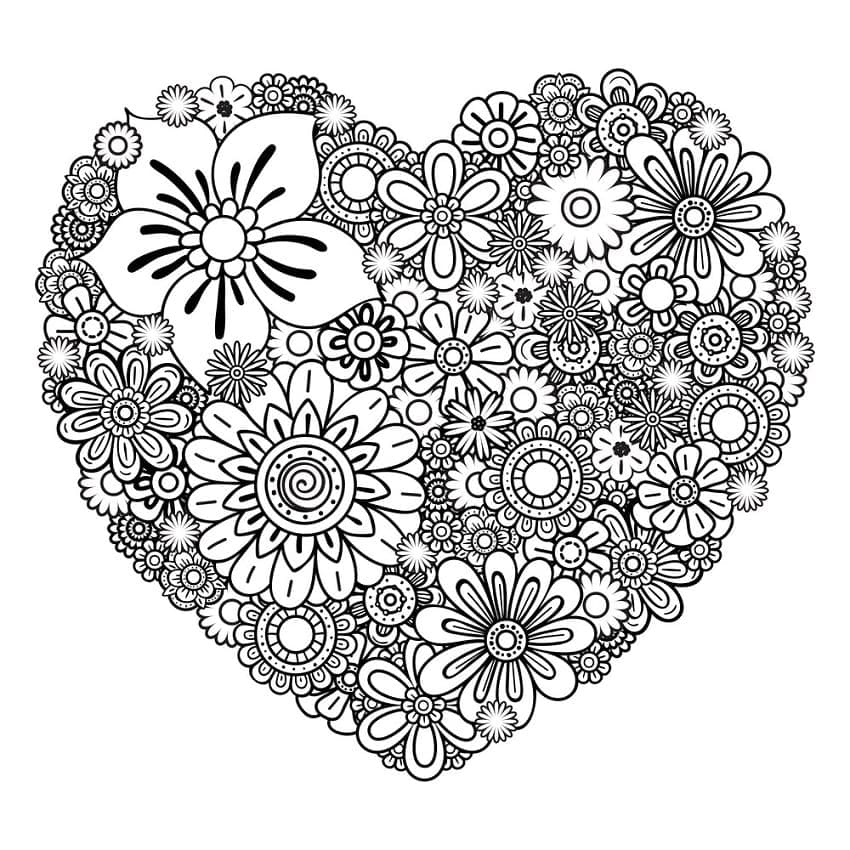 Coloriage gratuit Coeur #173252 de la collection Autres à imprimer Coloriage gratuit Coeur #173252 de la collection Autres à imprimer
