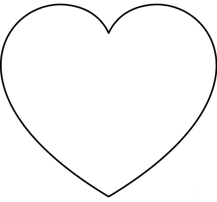 Coloriage gratuit Coeur #173270 de la collection Autres à imprimer