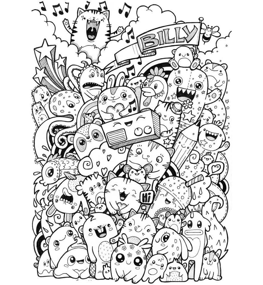 Coloriage gratuit Doodle Art #190874 de la collection Autres à imprimer