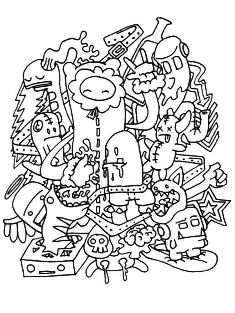 Coloriage gratuit Doodle Art #190884 de la collection Autres à imprimer