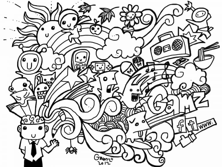 Coloriage gratuit Doodle Art #190894 de la collection Autres à imprimer