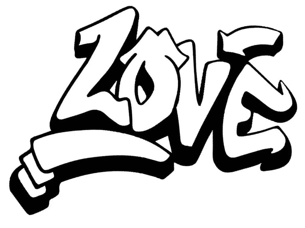 Dessin à colorier: Graffiti (Autres) #192198 - Coloriages à Imprimer Gratuits