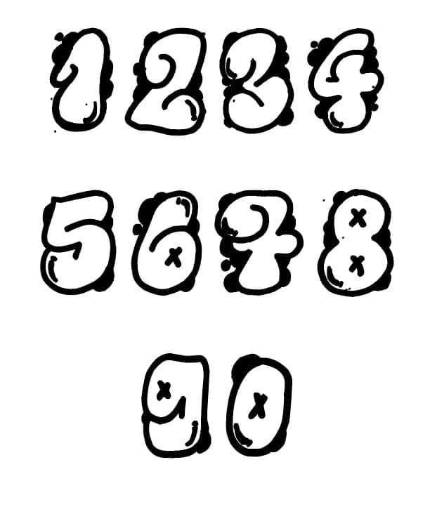 Coloriage gratuit Graffiti #192215 de la collection Autres à imprimer