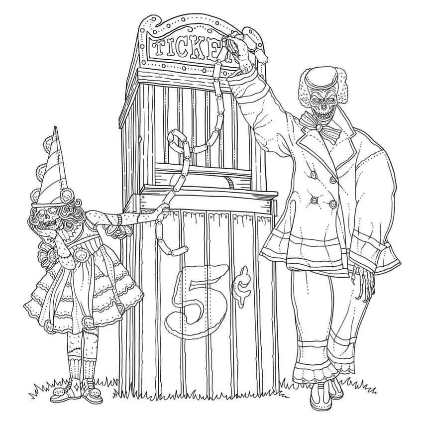 Coloriage gratuit Horreur et Effrayant #193654 de la collection Autres à imprimer