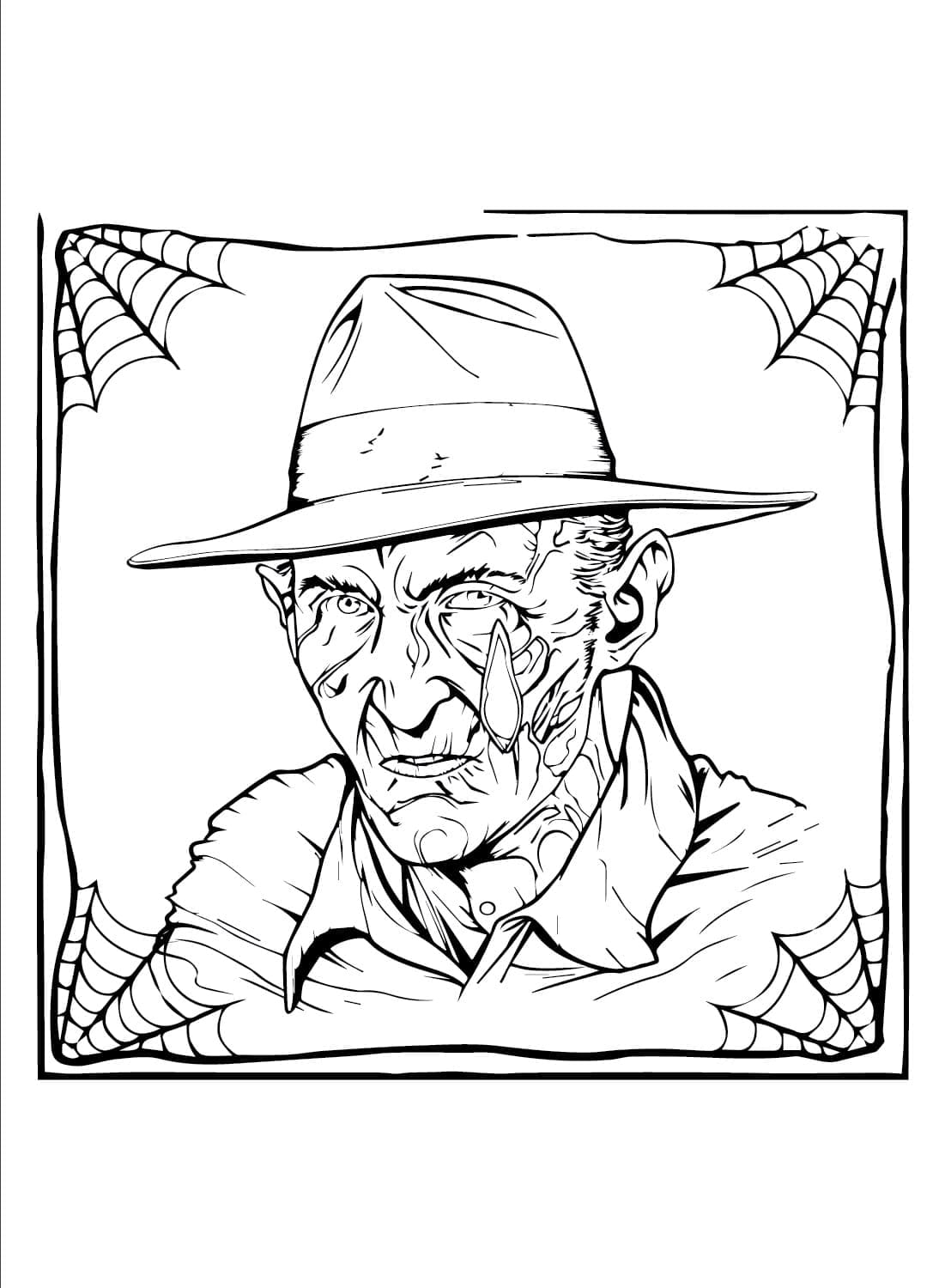 Joli coloriage Horreur et Effrayant #194067 de la collection Autres, prêt à imprimer pour petits et grands