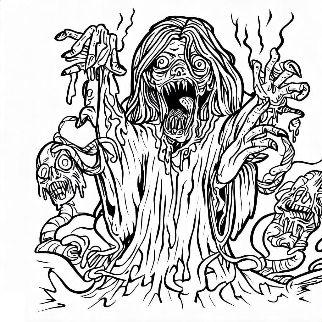 Coloriage gratuit Horreur et Effrayant #194075 de la collection Autres à imprimer