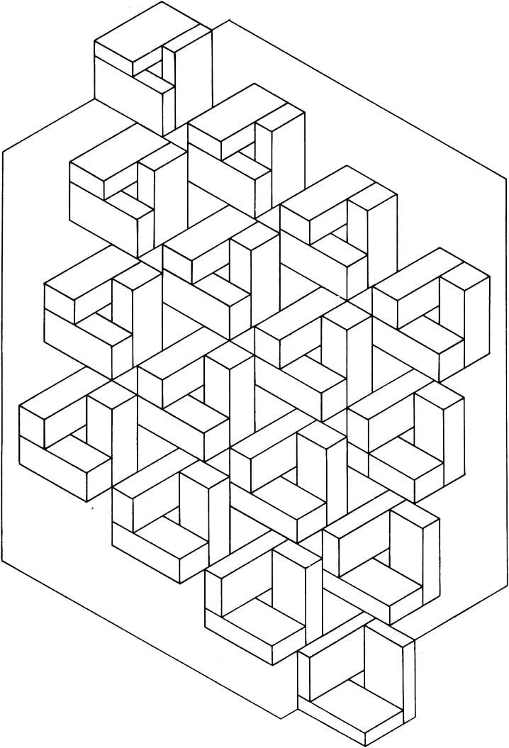 Coloriage gratuit Illusion d’optique #213953 de la collection Autres à imprimer