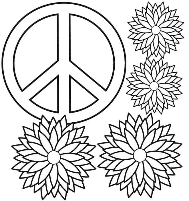 Illustration au trait Paix #210637 de la collection Autres à colorier gratuitement