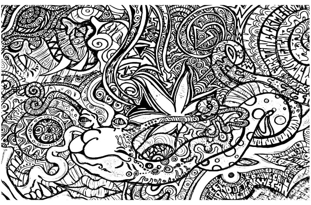 Coloriage gratuit Psychedelique #210023 de la collection Autres à imprimer