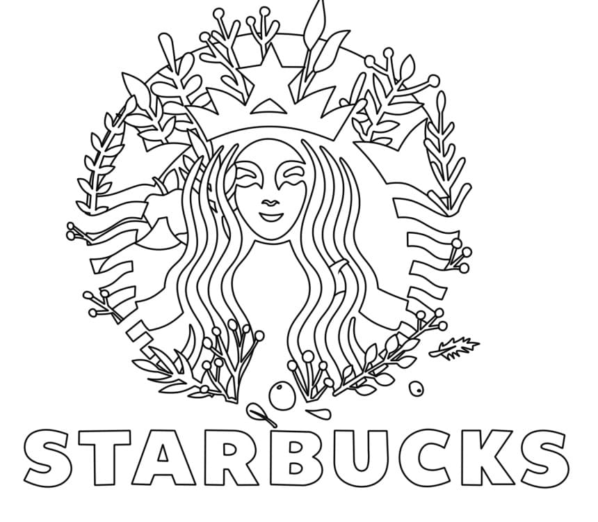 Coloriage imprimable Starbucks #213913 de la collection Autres à colorier aux crayons