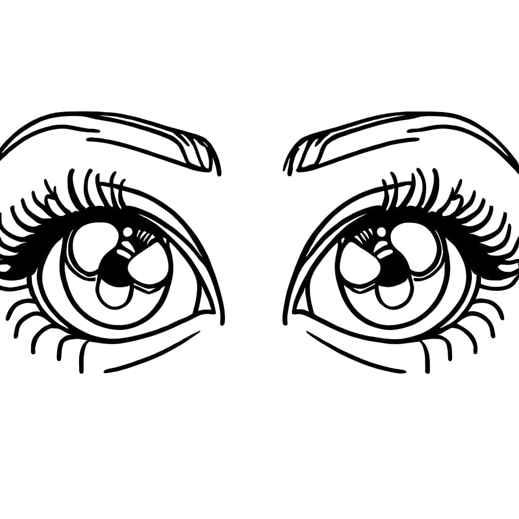 Coloriage gratuit Yeux #201270 de la collection Autres à imprimer