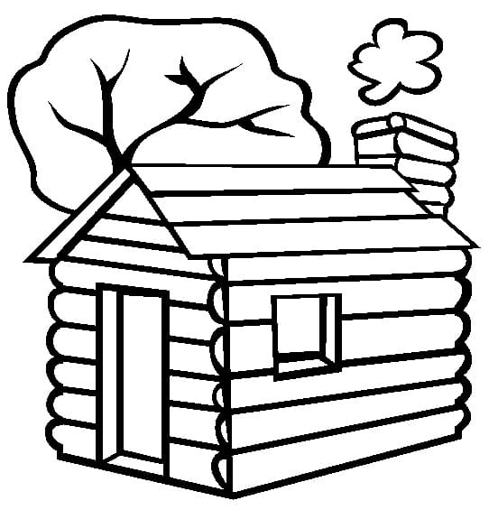 Dessin à colorier: Cabane (Bâtiments et Architecture) #185527 - Coloriages à Imprimer Gratuits