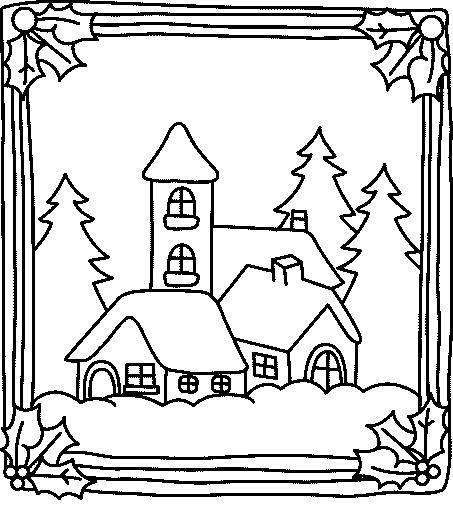 Dessin à colorier: Chalet (Bâtiments et Architecture) #169891 - Coloriages à Imprimer Gratuits