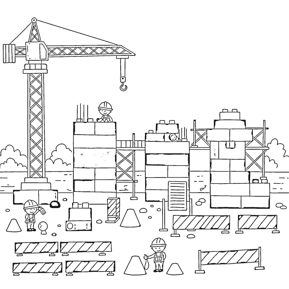 Coloriage gratuit Chantier #220860 de la collection Bâtiments et Architecture à imprimer Coloriage gratuit Chantier #220860 de la collection Bâtiments et Architecture à imprimer