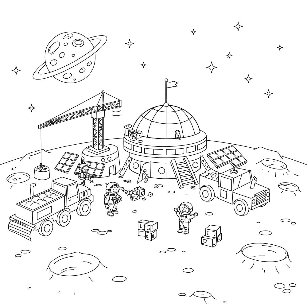 Coloriage gratuit Chantier #220877 de la collection Bâtiments et Architecture à imprimer