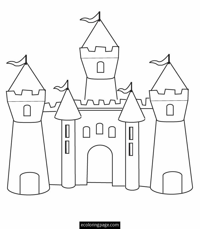 Dessin à colorier: Chateau (Bâtiments et Architecture) #62224 - Coloriages à Imprimer Gratuits