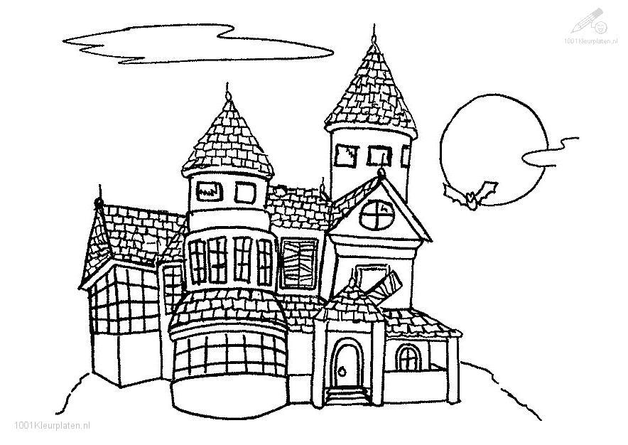 Dessin à colorier: Chateau (Bâtiments et Architecture) #62314 - Coloriages à Imprimer Gratuits