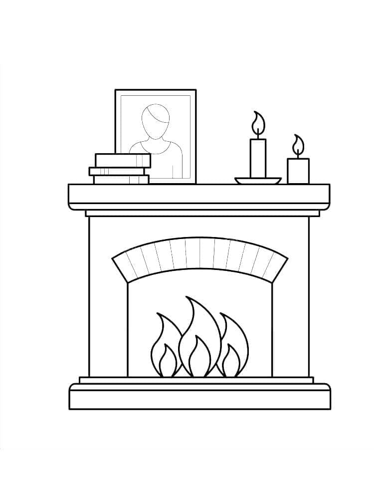 Coloriage gratuit Cheminée #217160 de la collection Bâtiments et Architecture à imprimer