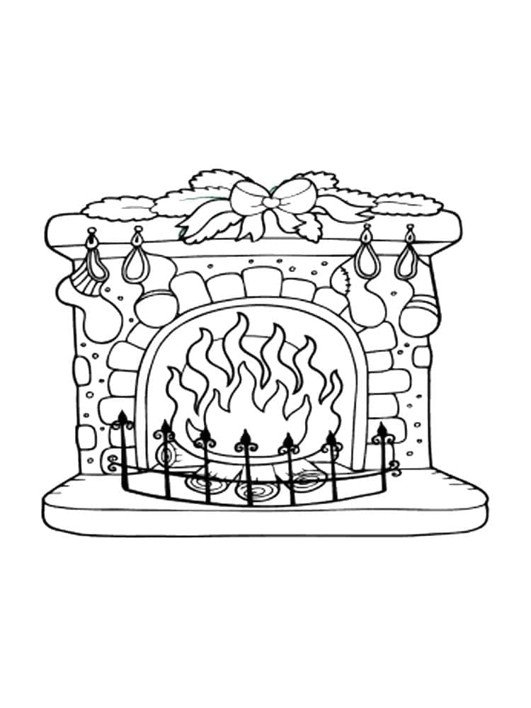 Coloriage gratuit Cheminée #217162 de la collection Bâtiments et Architecture à imprimer