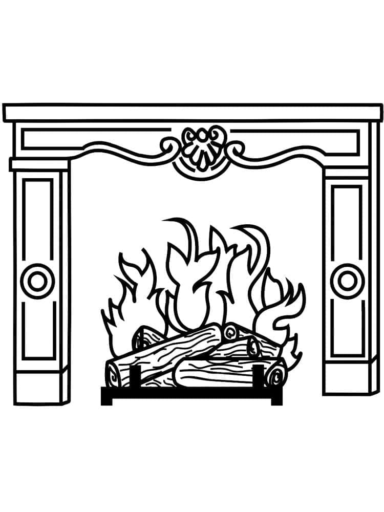 Coloriage gratuit Cheminée #217168 de la collection Bâtiments et Architecture à imprimer