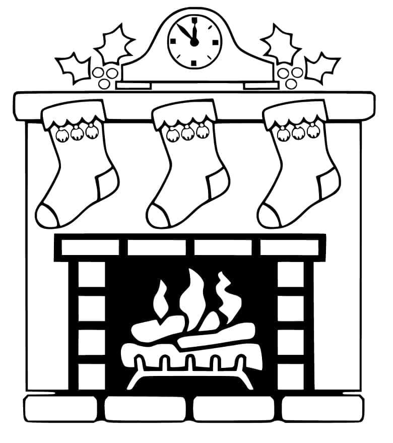 Coloriage gratuit Cheminée #217176 de la collection Bâtiments et Architecture à imprimer