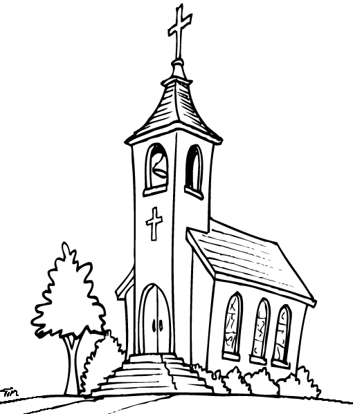Coloriages Église (Bâtiments et Architecture) – Dessins à colorier