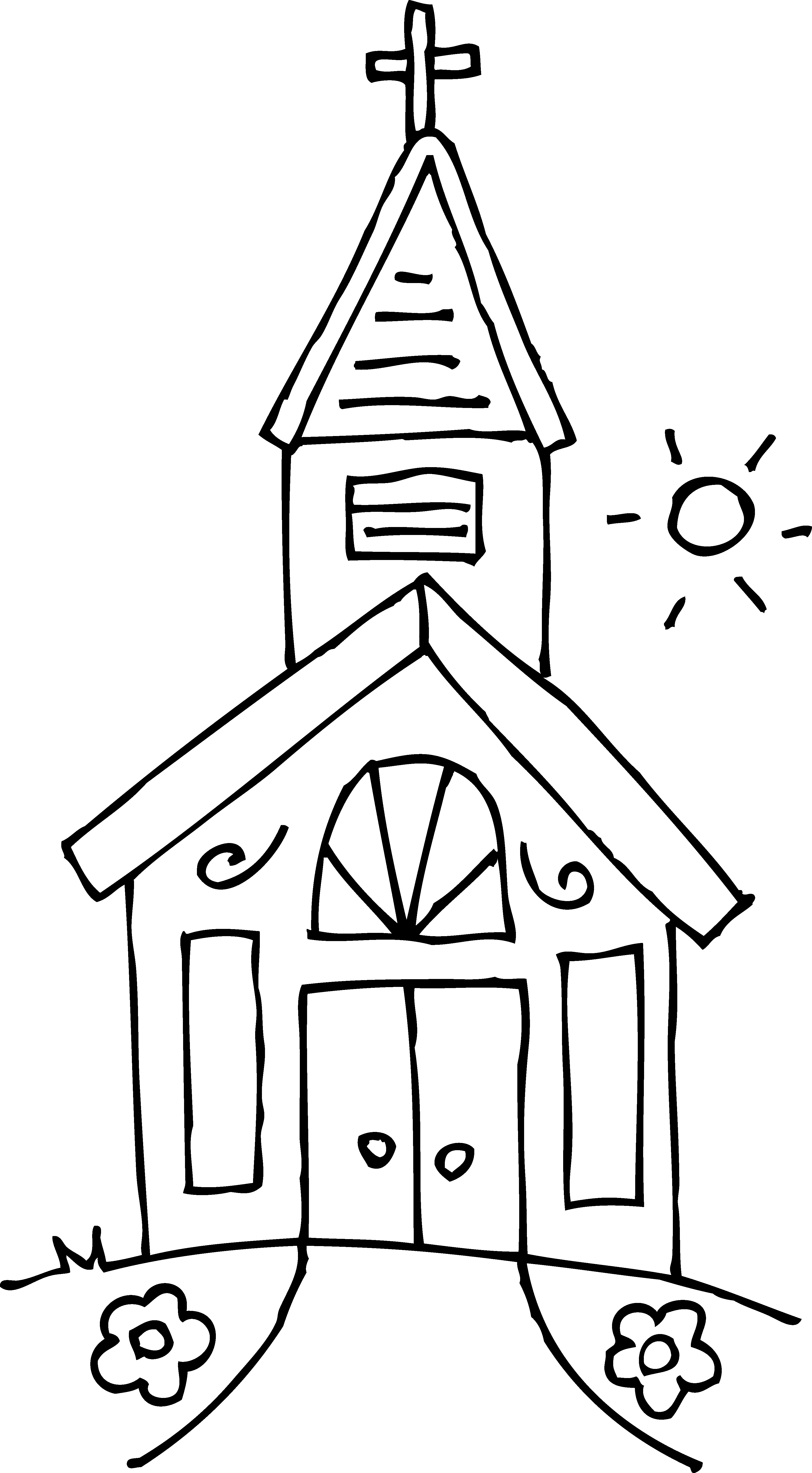 Coloriage Église #64173 (Bâtiments et Architecture) – Dessin à colorier