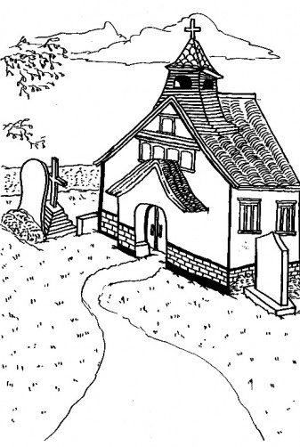Dessin à colorier: Église (Bâtiments et Architecture) #64418 - Coloriages à Imprimer Gratuits