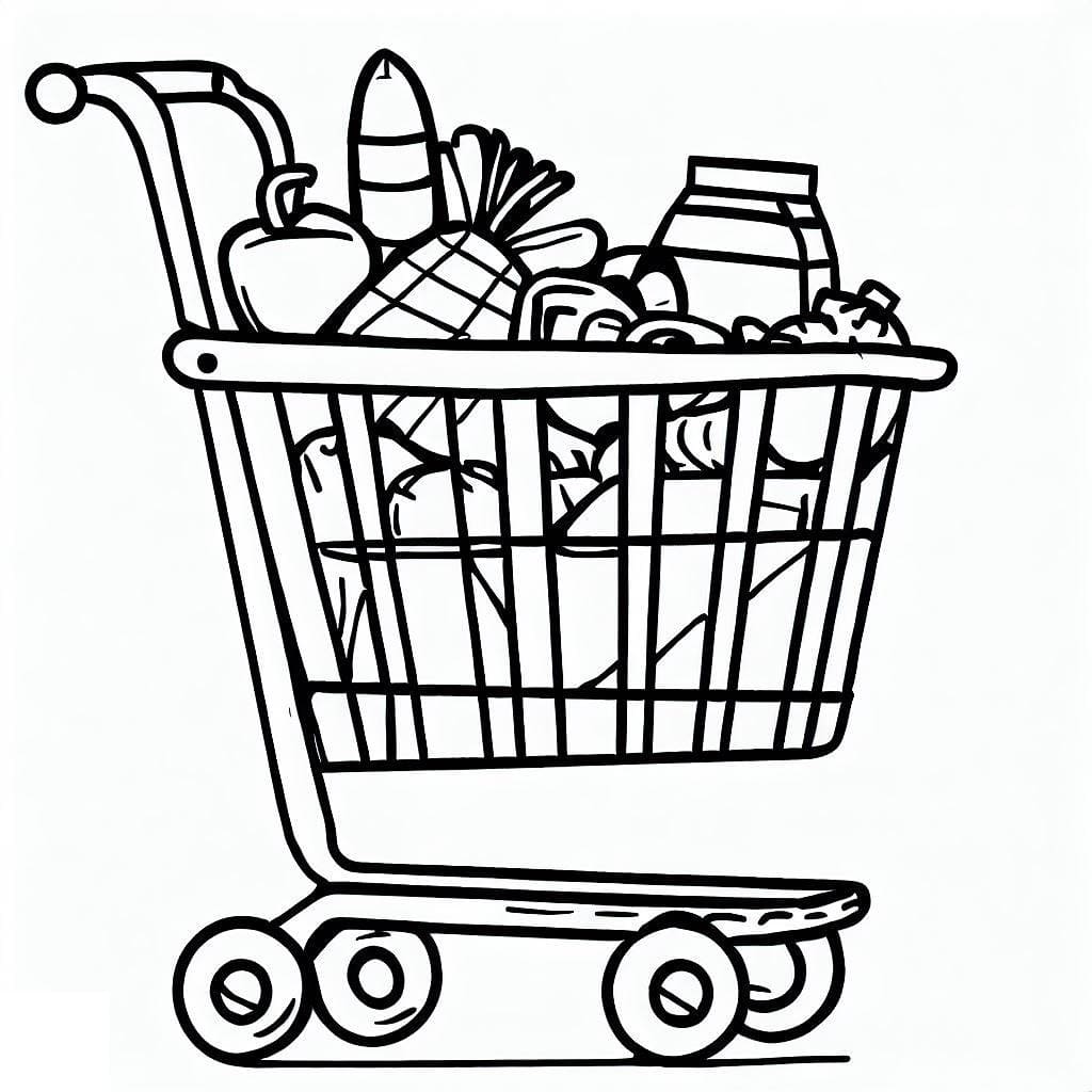 Coloriage gratuit Épicerie #192101 de la collection Bâtiments et Architecture à imprimer