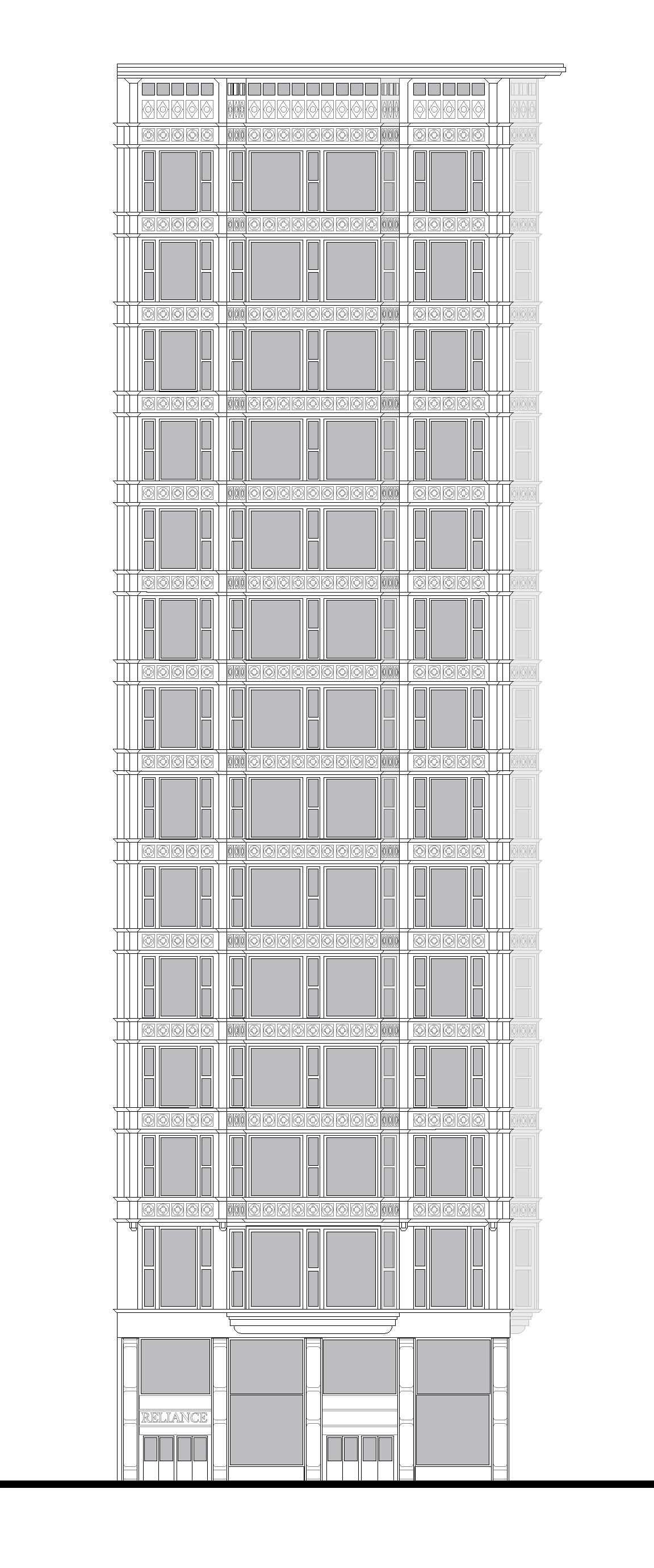 Dessin à colorier: Gratte-ciel (Bâtiments et Architecture) #65948 - Coloriages à Imprimer Gratuits