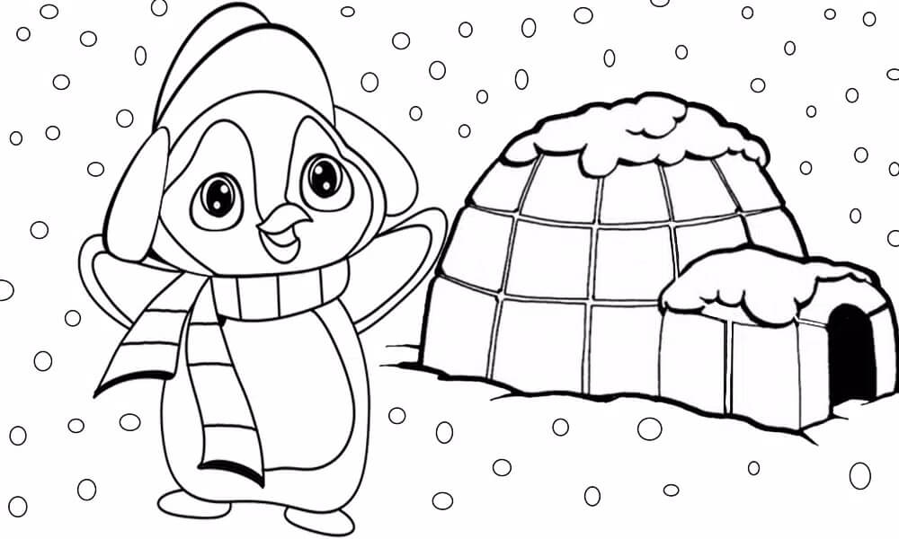 Dessin à colorier: Igloo (Bâtiments et Architecture) #179767 - Coloriages à Imprimer Gratuits