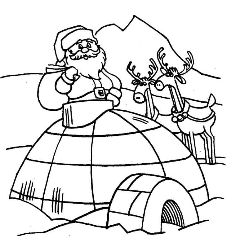 Dessin à colorier: Igloo (Bâtiments et Architecture) #179769 - Coloriages à Imprimer Gratuits