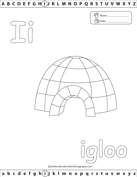 Dessin à colorier: Igloo (Bâtiments et Architecture) #61671 - Coloriages à Imprimer Gratuits
