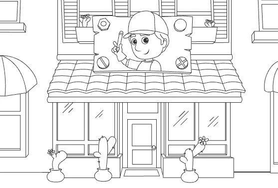 Coloriage gratuit Magasin #23368 de la collection Bâtiments et Architecture à imprimer