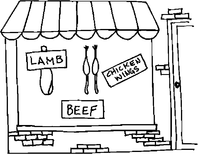 Dessin à colorier: Magasin (Bâtiments et Architecture) #67370 - Coloriages à Imprimer Gratuits