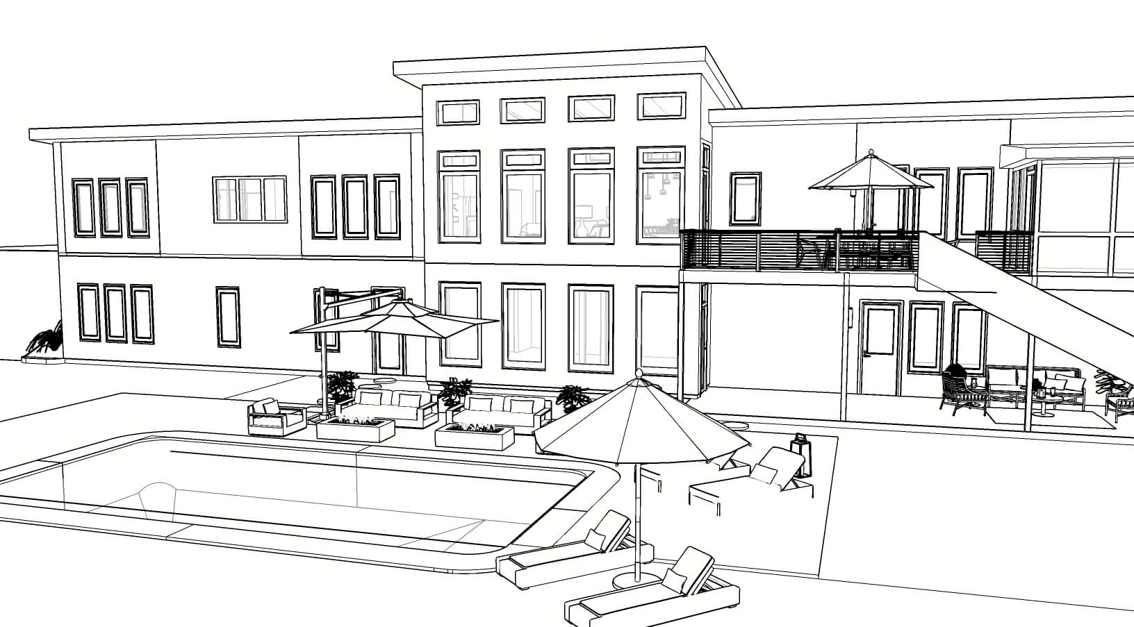 Coloriage Maison #172177 à imprimer gratuitement, extrait de la collection Bâtiments et Architecture