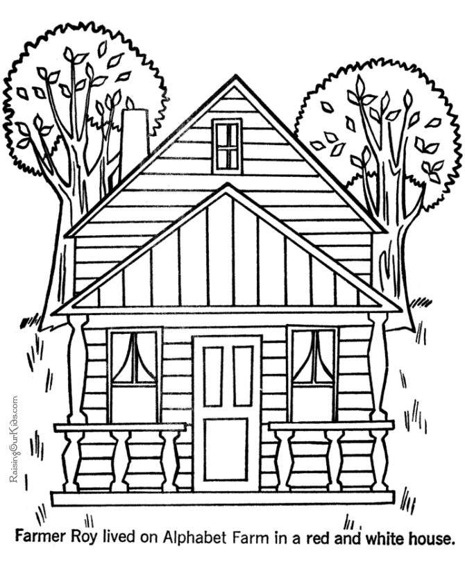 Dessin à colorier: Maison (Bâtiments et Architecture) #64668 - Coloriages à Imprimer Gratuits