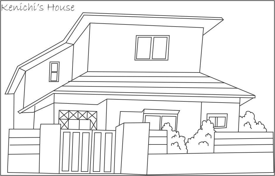 Dessin à colorier: Maison (Bâtiments et Architecture) #64739 - Coloriages à Imprimer Gratuits