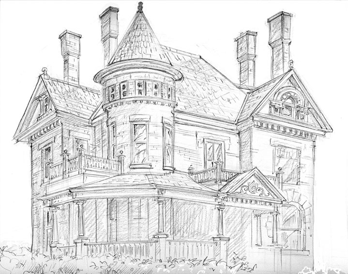 Dessin à colorier: Maison (Bâtiments et Architecture) #66580 - Coloriages à Imprimer Gratuits