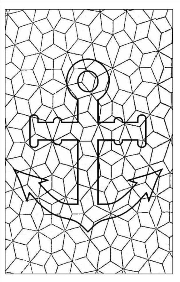 Coloriage gratuit Mosaïque #203648 de la collection Bâtiments et Architecture à imprimer