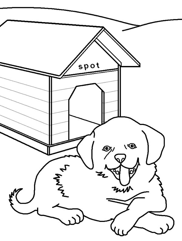 Dessin Niche à chien #62450 (Bâtiments et Architecture) à colorier
