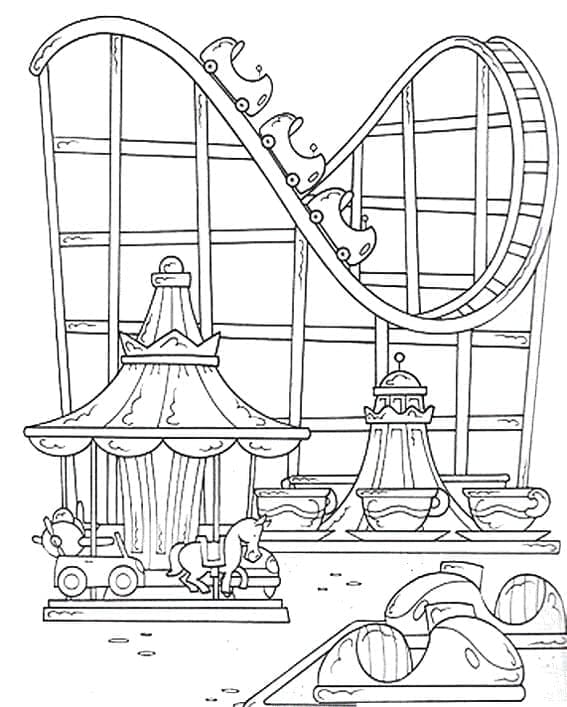 Coloriage gratuit Parc d’attractions #210874 de la collection Bâtiments et Architecture à imprimer Coloriage gratuit Parc d’attractions #210874 de la collection Bâtiments et Architecture à imprimer