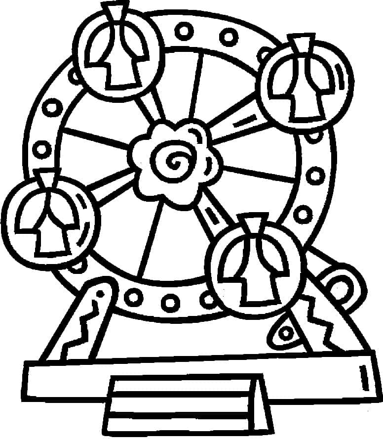 Coloriage gratuit Parc d’attractions #210887 de la collection Bâtiments et Architecture à imprimer