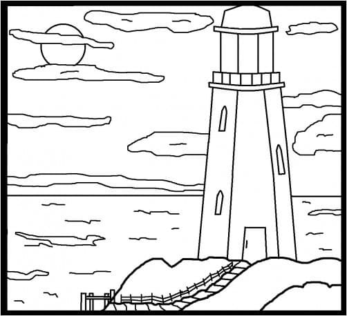 Coloriage gratuit Phare #188005 de la collection Bâtiments et Architecture à imprimer Coloriage gratuit Phare #188005 de la collection Bâtiments et Architecture à imprimer