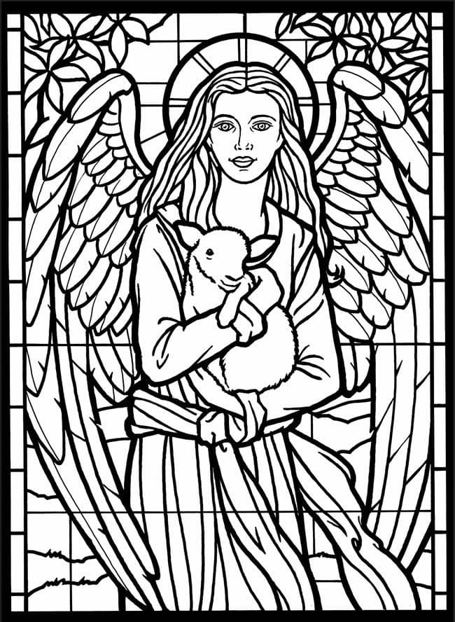Coloriage gratuit Vitrail #174267 de la collection Bâtiments et Architecture à imprimer