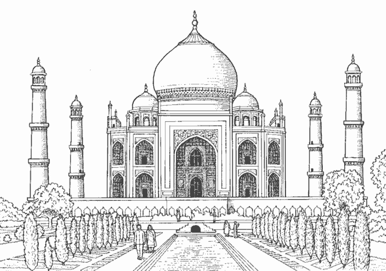 Coloriage Mosqu e  64557 B timents et Architecture 