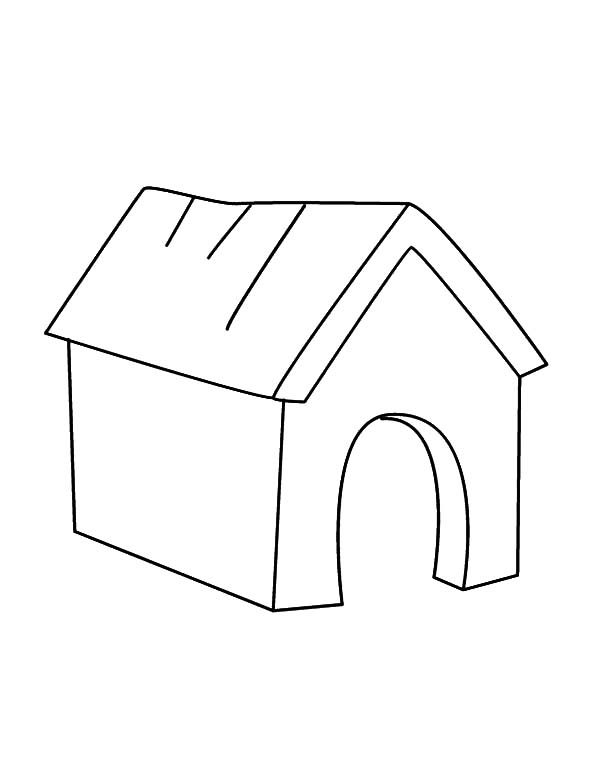 Download Coloriage Niche à chien #62394 (Bâtiments et Architecture) - Album de coloriages