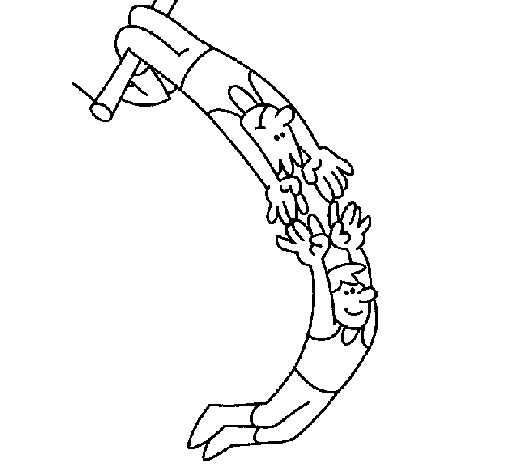 Dessin à colorier: Acrobate (Carrières et Professions) #87301 - Coloriages à Imprimer Gratuits