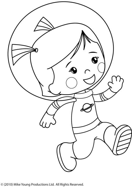 Dessin à colorier: Astronaute (Carrières et Professions) #87593 - Coloriages à Imprimer Gratuits