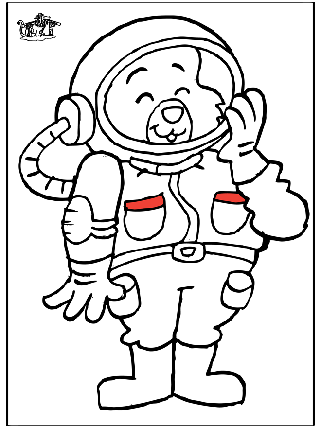Dessin à colorier: Astronaute (Carrières et Professions) #87603 - Coloriages à Imprimer Gratuits